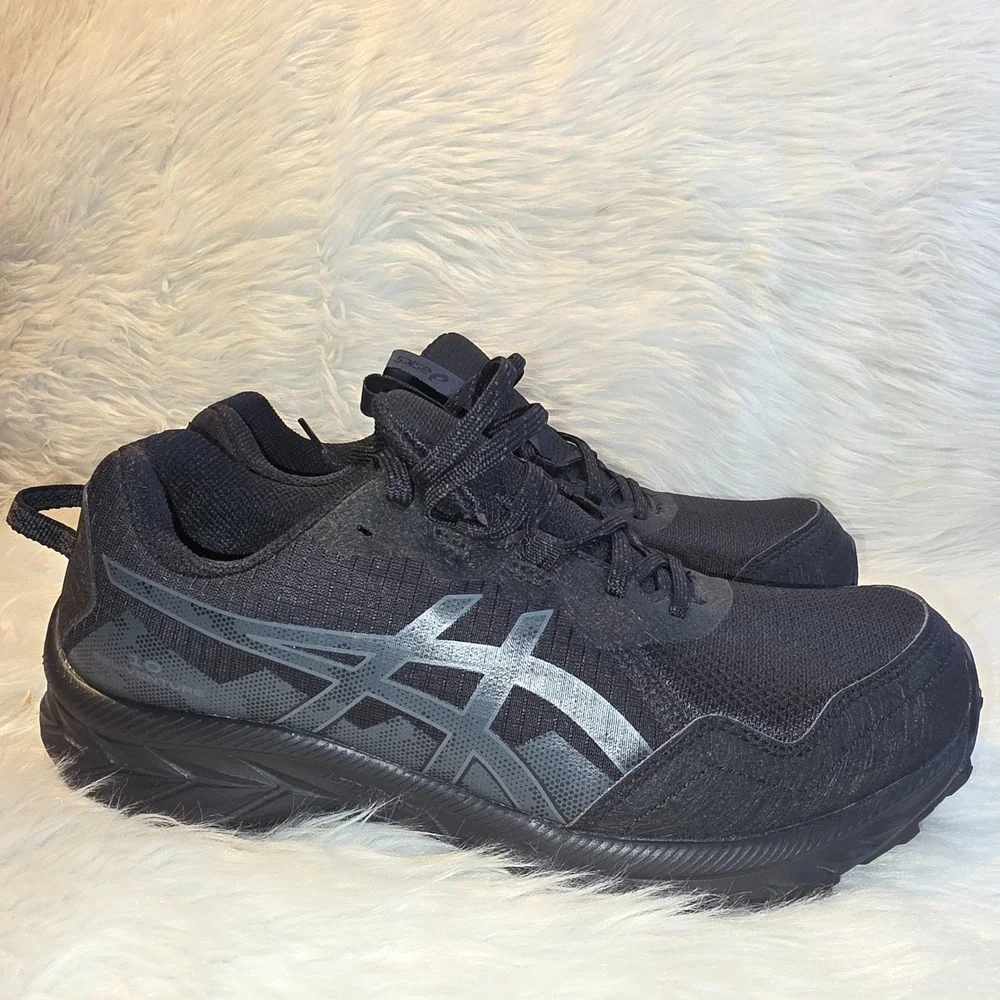 Trail Running Shoes ASICS Gel-Venture 10 Wide Black Graphite Women 9.5 1012B761
